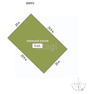 Дача 50м², 1-этажный, участок 6 сот.