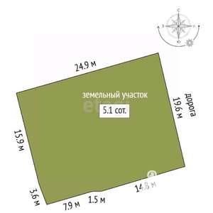 Дача 50м², 1-этажный, участок 5 сот.