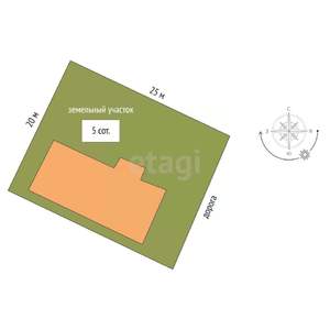 Дом 216м², 2-этажный, участок 5 сот.