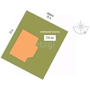 Дом 272м², 2-этажный, участок 7 сот.