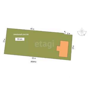 Дача 129м², 2-этажный, участок 5 сот.