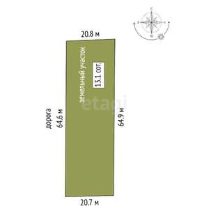 Дом 100м², 2-этажный, участок 13 сот.