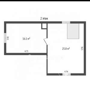 Дом 69м², 2-этажный, участок 6 сот.