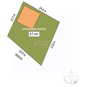 Дом 130м², 2-этажный, участок 630 сот.