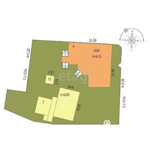 Дом 249м², 2-этажный, участок 6 сот.