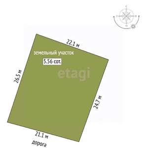 Дача 70м², 2-этажный, участок 6 сот.