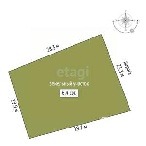 Дача 75м², 2-этажный, участок 6 сот.