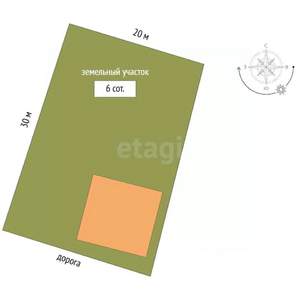 Дом 130м², 2-этажный, участок 6 сот.