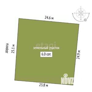 Дом 98м², 1-этажный, участок 6 сот.