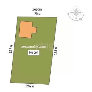 Дом 107м², 2-этажный, участок 7 сот.  