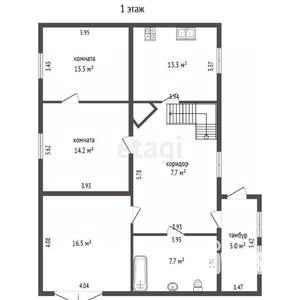 Дом 161м², 2-этажный, участок 8 сот.  