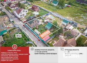 Дом 104м², 2-этажный, участок 6 сот.  