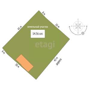 Дача 111м², 2-этажный, участок 15 сот.  