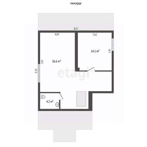 Дача 126м², 2-этажный, участок 5 сот.  