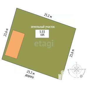 Дача 73м², 2-этажный, участок 6 сот.  