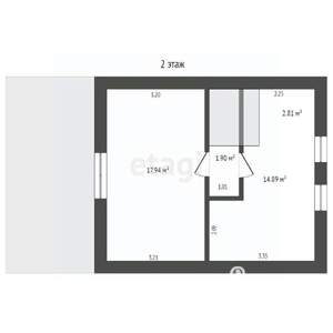 Дом 90м², 2-этажный, участок 11 сот.  