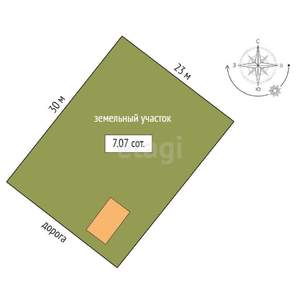 Дом 120м², 1-этажный, участок 7 сот.  