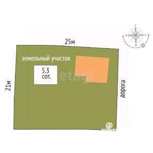 Дача 49м², 2-этажный, участок 5 сот.  