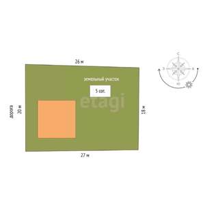 Дом 150м², 2-этажный, участок 5 сот.  