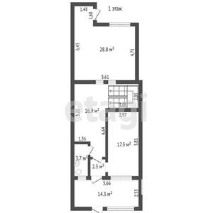 Таунхаус 216м², 3-этажный, участок 2 сот.  