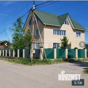 Коттедж 300м², 3-этажный, участок 14 сот.  
