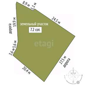 Дача 40м², 1-этажный, участок 8 сот.  