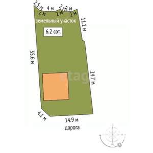 Дача 100м², 2-этажный, участок 6 сот.  