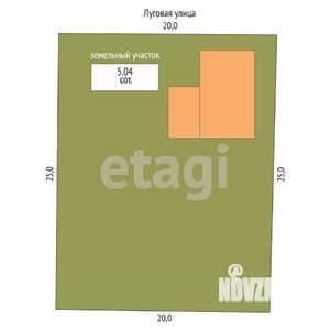 Дача 62м², 2-этажный, участок 5 сот.  