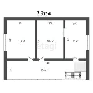 Дача 85м², 2-этажный, участок 9 сот.  