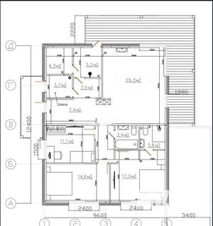 Дом 130м², 1-этажный, участок 9 сот.  