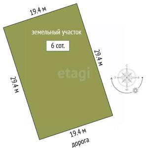 Дача 36м², 1-этажный, участок 600 сот.  