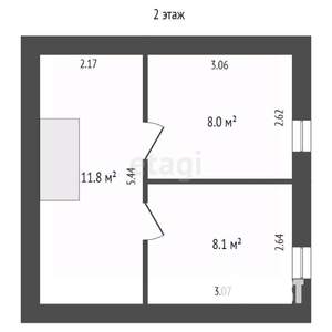 Дача 60м², 2-этажный, участок 5 сот.  