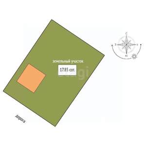 Дом 27м², 1-этажный, участок 18 сот.  