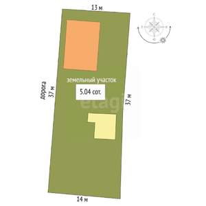 Дом 102м², 2-этажный, участок 5 сот.  