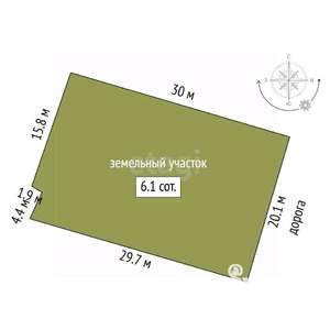 Дача 71м², 2-этажный, участок 6 сот.  