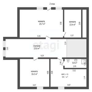 Дом 207м², 2-этажный, участок 7 сот.  