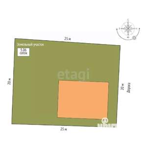 Дом 152м², 2-этажный, участок 5 сот.  