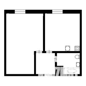 1-к квартира, на длительный срок, 41м2, 3/5 этаж