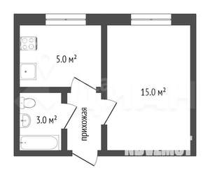1-к квартира, на длительный срок, 24м2, 8/10 этаж