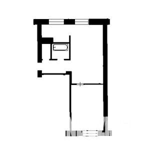 1-к квартира, на длительный срок, 44м2, 4/5 этаж
