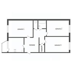 3-к квартира, на длительный срок, 71м2, 4/5 этаж