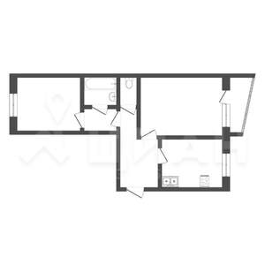 2-к квартира, на длительный срок, 56м2, 2/5 этаж