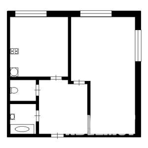 1-к квартира, на длительный срок, 38м2, 3/6 этаж