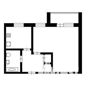 1-к квартира, на длительный срок, 36м2, 4/5 этаж