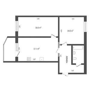 2-к квартира, на длительный срок, 69м2, 10/17 этаж