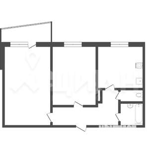 2-к квартира, на длительный срок, 54м2, 2/5 этаж