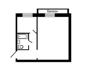 1-к квартира, на длительный срок, 31м2, 2/9 этаж