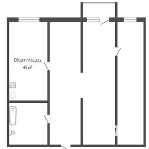 2-к квартира, на длительный срок, 47м2, 7/9 этаж