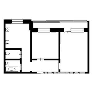 2-к квартира, на длительный срок, 45м2, 2/6 этаж