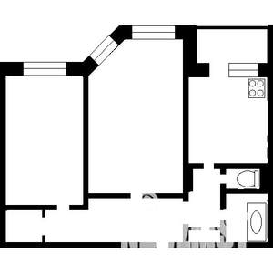 2-к квартира, на длительный срок, 57м2, 2/9 этаж